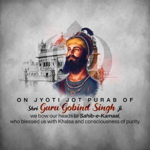 Jyoti Jot Purab Of Guru Gobind Singh Ji Image For Threads