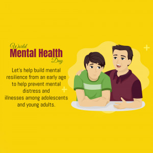 World Mental Health Day - Support And Resilience Poster For X