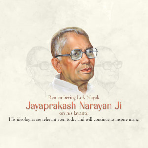 Jayaprakash Narayan Jayanti Flyer For X