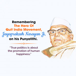 Jayaprakash Narayan - Remembering The Hero Of Quit India Movement Image For X