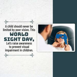 World Sight Day - Protecting Children's Vision Poster For Pinterest