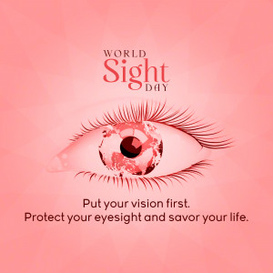 World Sight Day Awareness Artwork For X