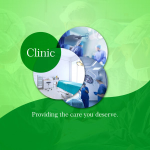Modern Clinic Services Template For Facebook