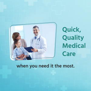 Quick & Quality Medical Care Social Media Post For Facebook