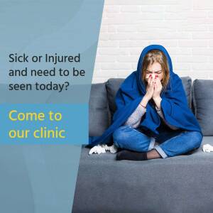 Urgent Care Clinic - Sick Or Injured Marketing Image For WhatsApp