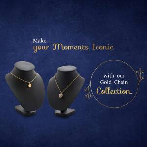 Iconic Gold Chain Collection Flyer For Instagram