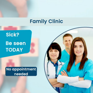 Family Clinic - Walk-In Care Business Poster For Instagram