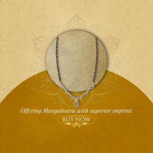 Elegant Mangalsutra Marketing Image For Instagram