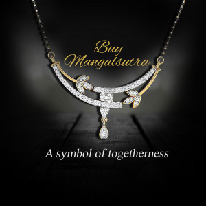 Elegant Diamond Mangalsutra Social Media Post For Instagram