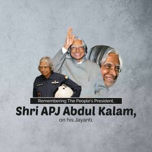 Remembering APJ Abdul Kalam Poster For Threads