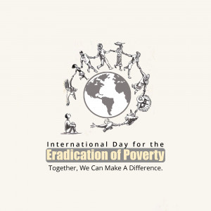 International Day For The Eradication Of Poverty Marketing Image For LinkedIn