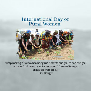 International Day Of Rural Women Social Media Post For WhatsApp