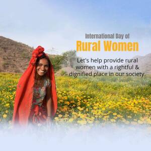 International Day Of Rural Women Post For Facebook