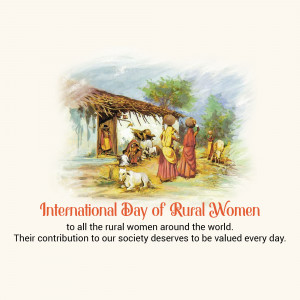 International Day Of Rural Women Flyer For Threads