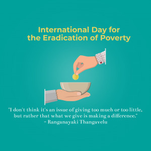 International Day For The Eradication Of Poverty Flyer For Pinterest