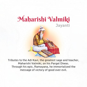 Maharishi Valmiki Jayanti Marketing Image For Instagram
