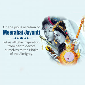 Meerabai Jayanti Greetings Branding Post For Twitter