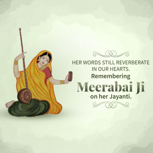 Meerabai Jayanti Creative Design For Telegram