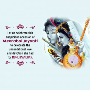 Meerabai Jayanti Celebration Banner For Facebook