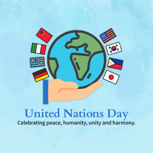 United Nations Day Illustration Business Poster For Telegram