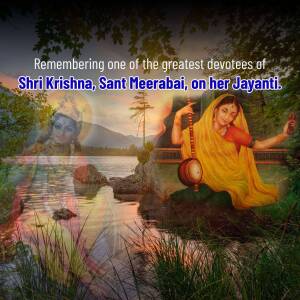Sant Meerabai Jayanti Poster For Instagram