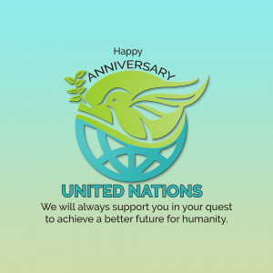 Happy Anniversary United Nations Poster For Threads