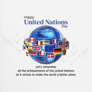 Happy United Nations Day Artwork For X