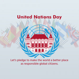 United Nations Day Celebration Promotional Banner For Threads