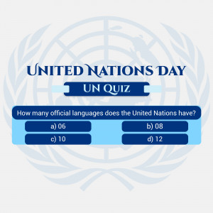 United Nations Day Quiz Graphic For LinkedIn