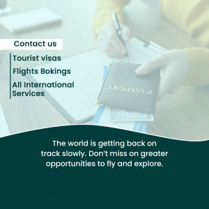 Travel Services & Visa Assistance Banner For Instagram