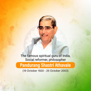 Pandurang Shastri Athavale - Spiritual Leader Social Media Post For X