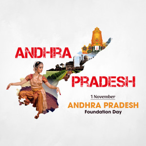 Andhra Pradesh Foundation Day Template For LinkedIn