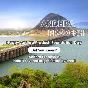 Andhra Pradesh Foundation Day Flyer For WhatsApp