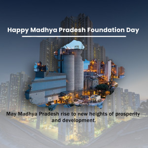 Madhya Pradesh Foundation Day Creative Design For Twitter