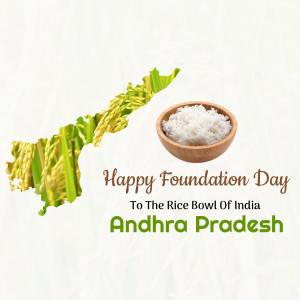 Andhra Pradesh Foundation Day - Rice Bowl Of India Advertisement For LinkedIn