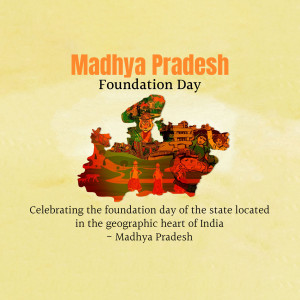 Madhya Pradesh Foundation Day Image For Instagram