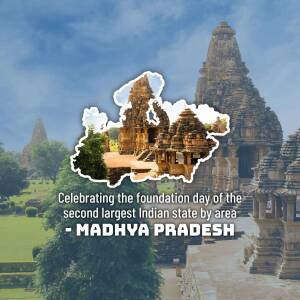 Madhya Pradesh Foundation Day Design For Google Business Profile