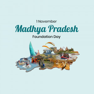 Madhya Pradesh Foundation Day Design For X