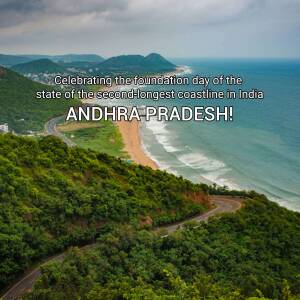 Andhra Pradesh Foundation Day Social Media Post For LinkedIn