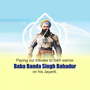 Baba Banda Singh Bahadur Jayanti Post For Pinterest