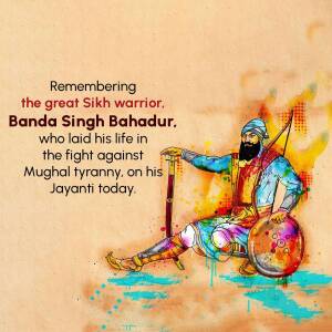Banda Singh Bahadur Jayanti Poster For Pinterest