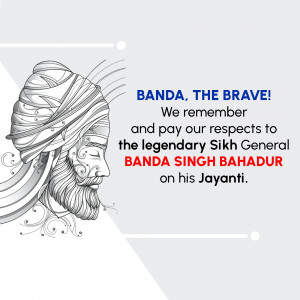 Banda Singh Bahadur Jayanti Advertisement For Pinterest