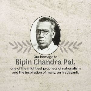 Bipin Chandra Pal Jayanti Banner For WhatsApp