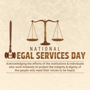 National Legal Services Day Template For WhatsApp