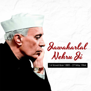 Jawaharlal Nehru Portrait Advertisement For X