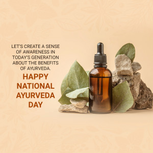 National Ayurveda Day Awareness Image For Pinterest