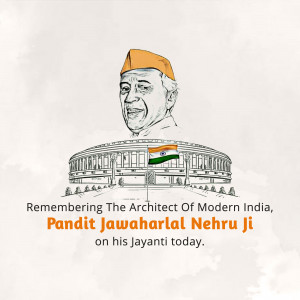 Jawaharlal Nehru Jayanti Design For Threads