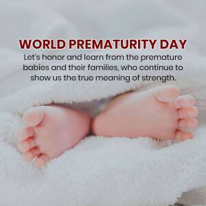 World Prematurity Day - Honoring Little Fighters Template For Twitter