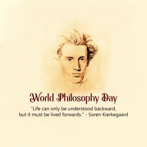 World Philosophy Day - Søren Kierkegaard Promotional Banner For X