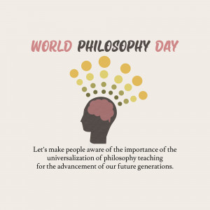 World Philosophy Day Illustration Template For Telegram